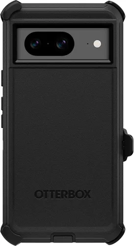 Miniatura 4 de OtterBox Funda para Google Pixel 8 Defender Series, color negro, resistente y duradero, con protección de puerto, incluye soporte de clip para funda