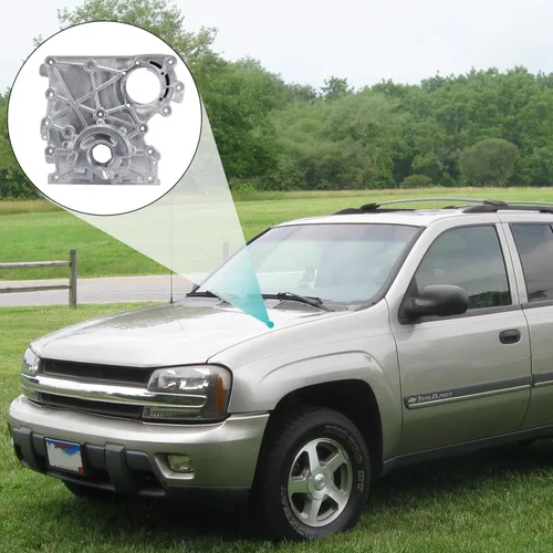 Miniatura 5 de AULINK 12601932 Cubierta de distribución con bomba de aceite 2002-2012 Para Buick Rainier, Para Chevy Colorado Trailblazer, Para GMC Canyon Envoy