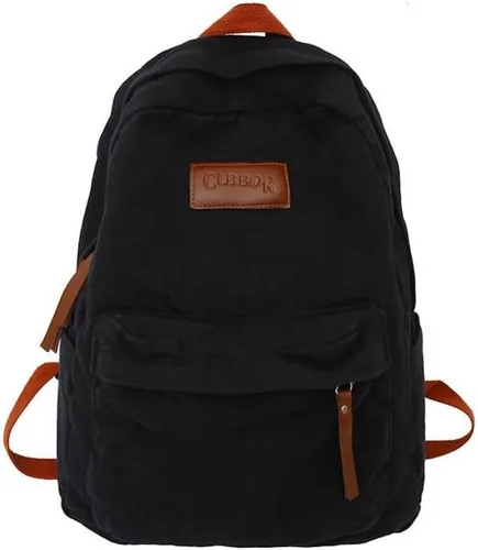 JHTPSLR Dark Academia Mochila Estética Mochila de Lona Mochila Estética Vintage Mochila Portátil Mochila Casual Daypack, Negro -, Grande, Mochila