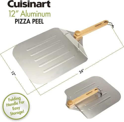Miniatura 6 de Cuisinart Horno portátil para pizza al aire libre CPO-600 y cáscara de pizza de aluminio CPP-612, 12