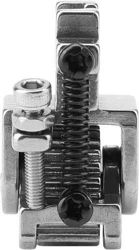 Miniatura 7 de Oumefar Prensatelas ajustables con ruedas para máquina de coser Pie de rodillo para cuero Tela gruesa de tela de acero inoxidable Pies prensatelas