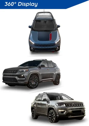 Miniatura 7 de Barras de techo mejoradas de 220 libras para Jeep Compass 2018-2025, barras transversales de aluminio real para kayak, snowboard, tabla de surf