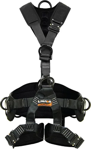 Miniatura 7 de Fusion Tac Rescue Arnés táctico de cuerpo completo Eva acolchado resistente ajustable con cremallera 23kn