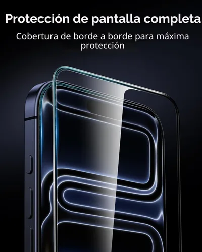 Miniatura 7 de ESR Paquete de 3 protectores de pantalla de vidrio 9H+ para iPhone 17 Pro Max, [grado militar inastillable], con tecnología antirreflectante AR