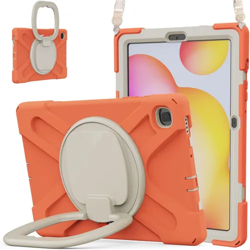 Miniatura 42 de 360 Rotation Case for Galaxy Tab ActivePro/Tab Active4 Pro/Active 5 Pro 10.1" Sturdy Cover Rotate Ring Stand Shoulder Carrying Strap Hand Strap