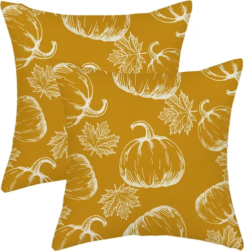 Miniatura 55 de AGAYNA Juego de 2 fundas de almohada decorativas con diseño de acuarela verde salvia para árbol de Navidad de 16 x 16 pulgadas, para sofá, invierno