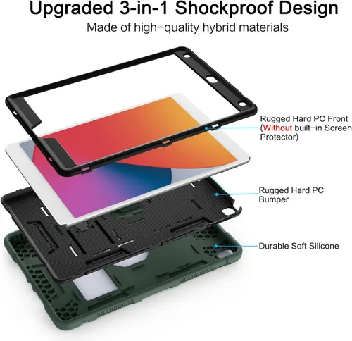 Miniatura 6 de Funda Azzsy para iPad de 9ª generación/iPad de 8ª generación/iPad de 7ª generación (10.2 pulgadas, modelo 2021/2020/2019), funda protectora delgada