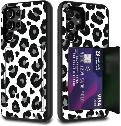 Miniatura 70 de Funda híbrida de doble capa con función atril para Samsung Galaxy A16 5G de 6.9 pulgadas, diseño de vaca con bandera estadounidense