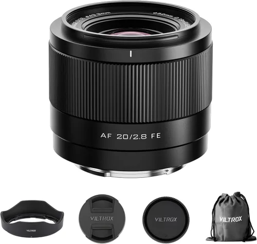 Viltrox AF 20mm F2.8 Lente de formato completo para Sony E-Mount, motor de enfoque STM de ángulo ultra gran angular para cámara Sony a7 a7II a7III