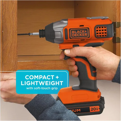 Miniatura 5 de Taladro Black & Decker (BDCI20C) de batería de litio, 20 V máximo