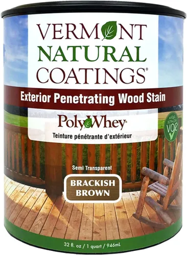 Miniatura 17 de Vermont Natural Coatings PolyWhey - Tinte penetrante exterior - marrón bellota - cuarto de galón marrón (Acorn Brown)