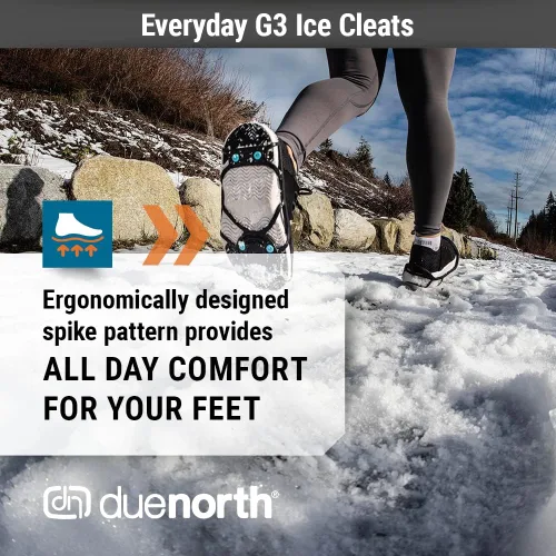 Miniatura 3 de Due North Everyday G3 - Cuchilla de hielo para caminar y correr sobre nieve y hielo 1 par