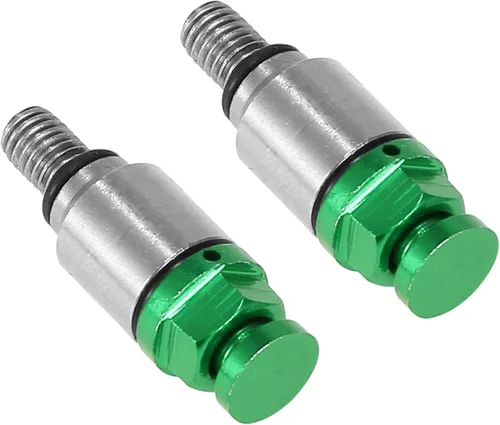 Unifizz Válvula purgadora de aire de horquilla de tornillo de motocicleta M5x0.8 para Honda para Yamaha para Suzuki para Kawasaki Verde 1996-2023
