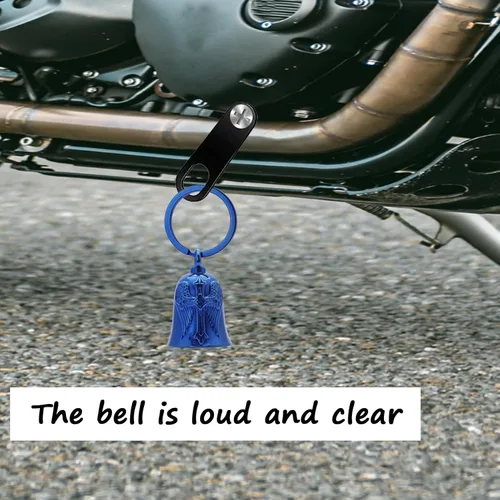 Miniatura 2 de Motocicleta Cross Bell - Llavero de motocicleta Campanas para motociclista proteger al jinete Accesorios de motocicleta Azul