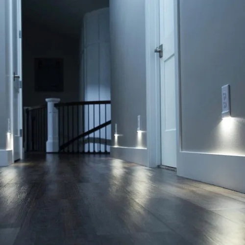 Miniatura 3 de SnapPower Paquete de 2 MotionLight [para tomas GFCI] – Luces nocturnas LED con detección de movimiento integradas en la placa de pared – Opciones