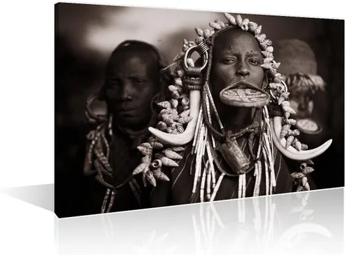 Miniatura 31 de Decoraciones de sala de estar, cuadro de mujer africana negra, pintura de retrato de mujer sobre lienzo, obra de arte moderna, decoración del hogar