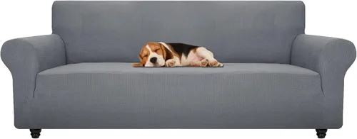 Miniatura 27 de ZNSAYOTX Funda súper elástica para silla (30"-47"), nuevas fundas de silla a rayas para sala de estar, aptas para perros y mascotas, protector