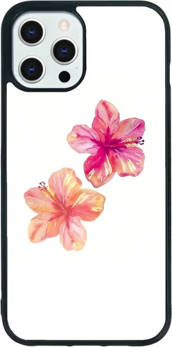 Miniatura 462 de Funda de teléfono de playa de verano a prueba de golpes y protectora con hibisco, bonitas fundas de teléfono para iPhone XR jamaica (Hibiscus Flower)