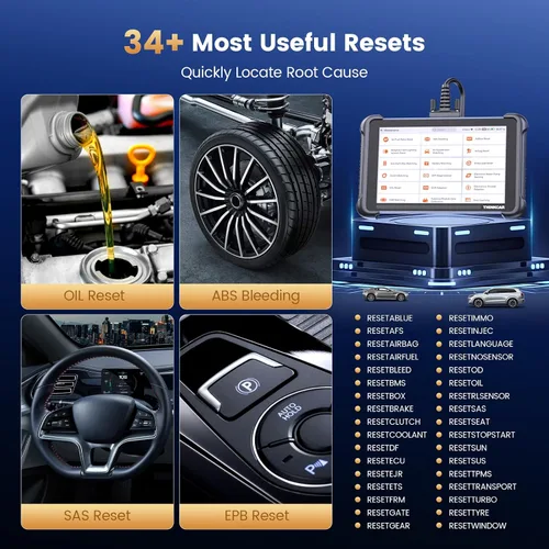 Miniatura 5 de THINKCAR THINKSCAN 689 OBD2 escáner, herramienta de escaneo bidireccional con 34+ restablecimiento, más de 3000 pruebas activas, codificación ECU