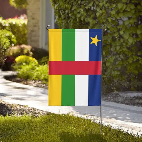 Miniatura 2 de Flag of the Central African Republic Garden Flag 12.5"x18" Inch Double Sided Garden Flags Home Lawn Outdoor Decor Flags Party Banner Welcome Flag