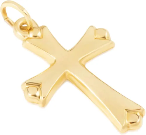 Miniatura 18 de Dijes religiosos de oro amarillo de 14 quilates para hombres y mujeres – disponible en varios diseños