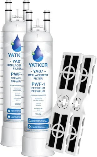 FPPWFU01 Filtro de agua de repuesto para filtro de agua Frigidaire FPPWFU01, compatible con PurePour PWF-1, EPPWF01 PureAdvantage PWF-1 y PureAir