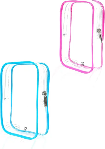 Miniatura 9 de 2 cubos de embalaje de 1 cuarto de galón, bolsa de viaje aprobada por la TSA, bolsa pequeña transparente, bolsa de viaje internacional