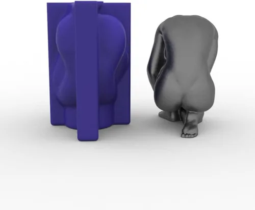 Miniatura 6 de Molde de silicona para cuerpo humano 3D - Molde grande de yeso de jabón para velas de chocolate con fondant