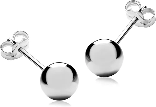 Miniatura 6 de LIFETIME JEWELRY Aretes de bola de 0.236 in chapados en oro real de 24 quilates para mujeres y hombres