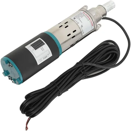 Miniatura 4 de Kit de bomba sumergible solar de 200 W, bomba de mano de pozo de agua profunda de 12 V CC, energía alternativa alimentada por energía solar con Negro