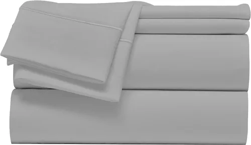 Miniatura 10 de Giza Sheets - Juego de sábanas de algodón Giza tamaño Queen para colchones de hasta 18 pulgadas de profundidad, juego de sábanas de 4 piezas