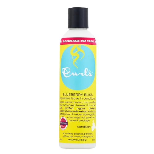 Miniatura 10 de Curls Blueberry Bliss Acondicionador Reparador Permanente - 8 oz, Ayuda a Reparar Daños y Prevenir la Rotura, Acondicionador para Cabello Rizado