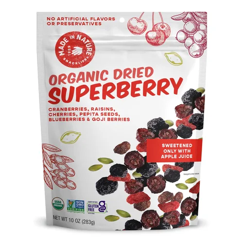 Miniatura 8 de Hecho en la Naturaleza de frutas secas orgánicas, arándanos, bolsas de 5 oz (6 unidades) – vegano, sin OMG, sin sulfatado