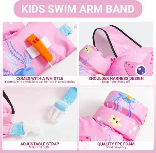 Miniatura 5 de Chaleco de natación para niños pequeños, chaleco salvavidas de 30 a 50 libras, chaleco salvavidas aprobado por la Guardia Costera de Estados Unidos