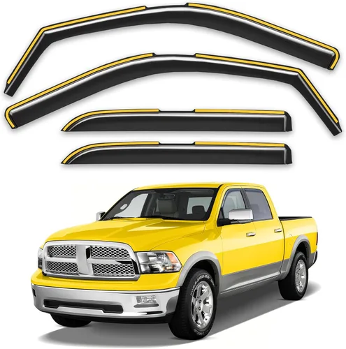 Miniatura 35 de Protectores de lluvia para ventana de canal para Jeep Grand Cherokee 2011-2021 (no para L), protectores de lluvia extra duraderos, viseras laterales