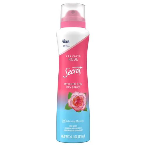 Miniatura 15 de Secret Desodorante en aerosol antitranspirante para mujer, No Podría Ser Más Encantador, 3X Protección contra el sudor, 72 horas de protección