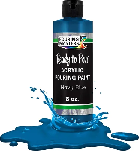 Miniatura 13 de Pouring Masters Caribbean Blue - acrílico listo para verter pintura – Premium 907 gr (32 onzas) pre-mezclado a base de agua – para lienzo, madera