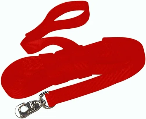 Miniatura 2 de Hamilton Línea larga de caballo de nailon grueso individual con broche giratorio de toro, 26 pies de largo por 1 pulgada de ancho, negro