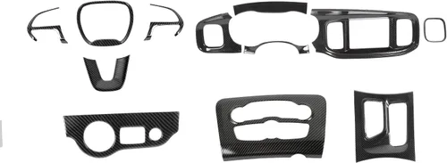 Miniatura 12 de Hoolcar para Dodge Charger 2015+ Kit de Embellecedores de Decoración Interior, Panel Central de Control del Tablero, Embellecedor del Panel