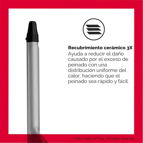 Miniatura 2 de Revlon Perfect Heat - Plancha rizadora de cerámica triple Para rizos en espiral suaves y sedosos (1/2 pulgada)