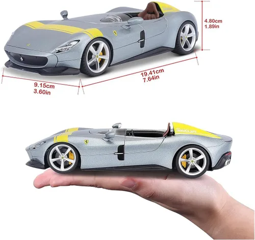 Miniatura 6 de Bburago 1:24 R&P Ferrari Monza SP-1 - Gris