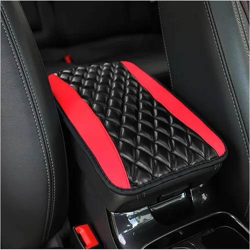 Miniatura 11 de Moly Magnolia Cojín Acolchado para Consola Central de Automóvil, Cubierta Protectora Universal de Cuero Impermeable para Caja de Asiento
