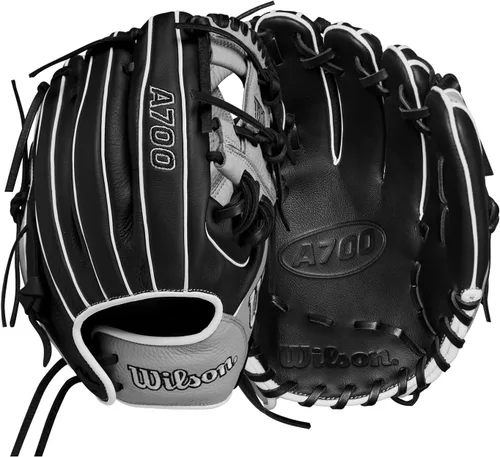 Miniatura 10 de Wilson A700 Baseball Gloves + Mitts Right + Left Hand Throw Multiple Styles Negro/Rubio/Blanco