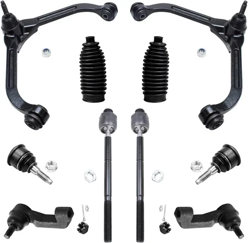 Miniatura 104 de Detroit Axle - Kit de suspensión frontal de 10 piezas para Jeep 2002-2004 Liberty, 2 brazos de control superiores con rótula 2 rótulas inferiores, 4