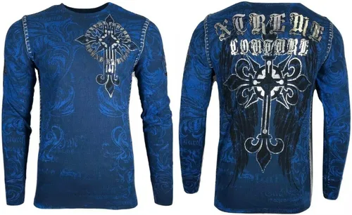 Miniatura 2 de Xtreme Couture by Affliction - Camisa térmica para hombre Hercules