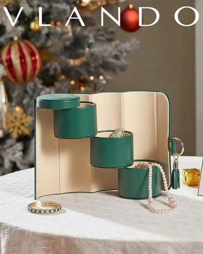 Miniatura 82 de Vlando Viaggio - Joyero pequeño, caja de almacenamiento para accesorios de viaje
