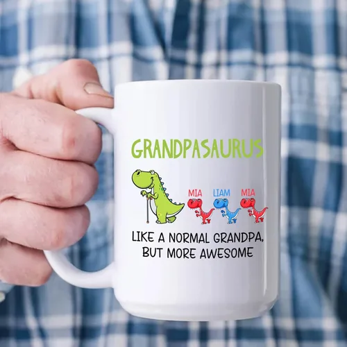 Miniatura 3 de Tazas con fotos personalizadas para abuelo, regalo para el mejor abuelo del mundo, taza de café personalizada para abuelo, taza para abuelos