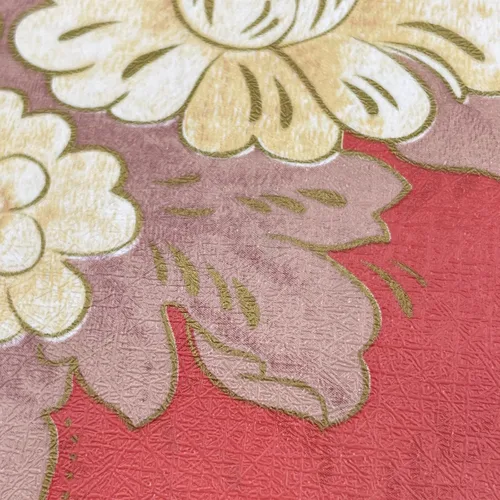 Miniatura 9 de Yifely Papel autoadhesivo para decoración de superficies de muebles florales amarillos, revestimiento de cajón, adhesivo rojo para encimera, 17.7