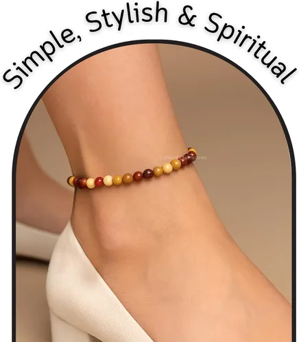 Miniatura 94 de Amazing Gemstone Crystal Anklet Ankle Bracelets for Women - Waterproof Beaded Healing Crystal Anklets, Plus Size Chakra Gemstone Bead Anklet