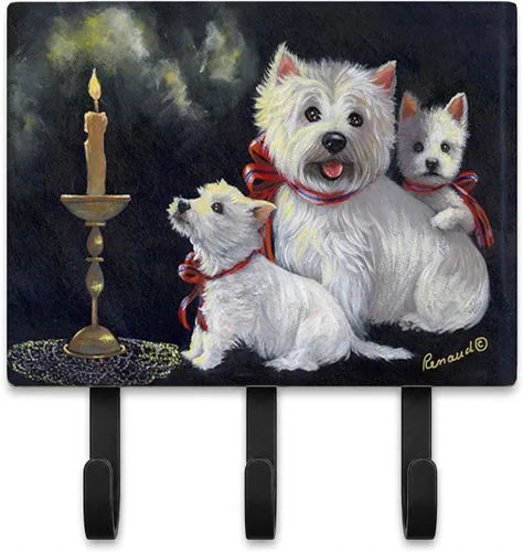 Miniatura 14 de Caroline's Treasures Bichon Frise Sisters - Ganchos para correa o llavero, multicolor